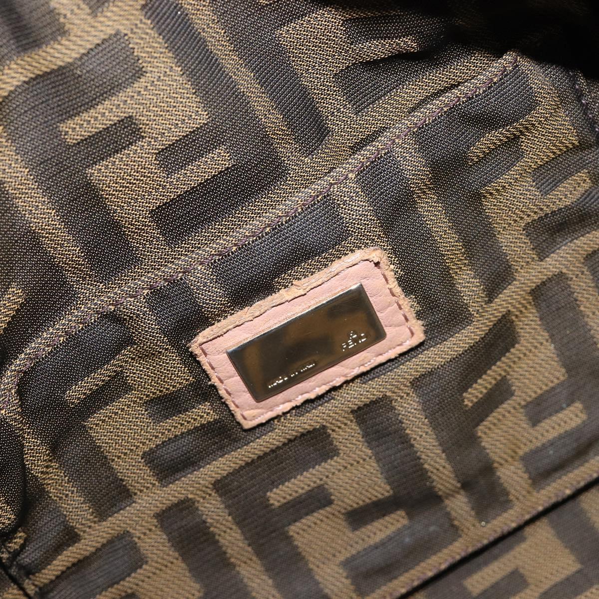 FENDI Spy Bag Hand Bag Leather Pink Gold Tone 8BL078 Auth gh2406