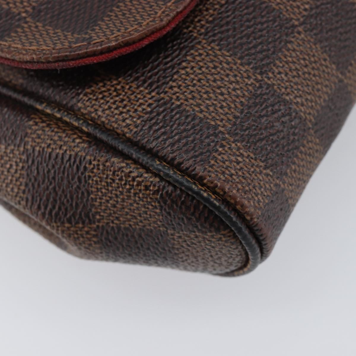 LOUIS VUITTON Damier Ebene Favorit MM Shoulder Bag M41129 LV Auth gh2407