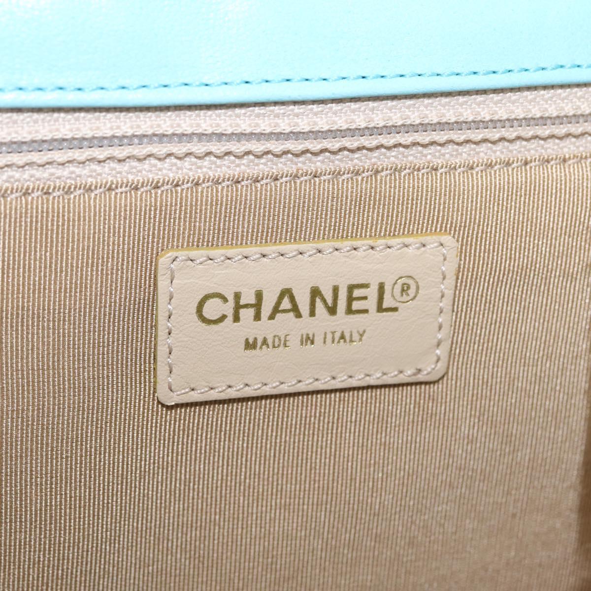 CHANEL Chain Matelasse 2.55 Bag Patent leather Multicolor CC Auth gh2420