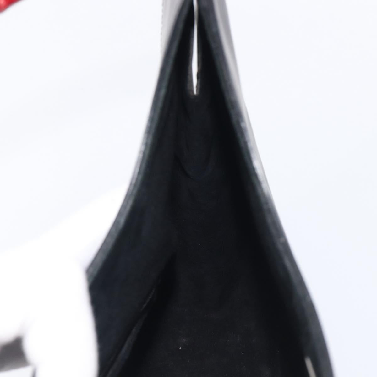 GUCCI Bamboo Hand Bag Leather Black 001 3739 3444 Auth gh2425