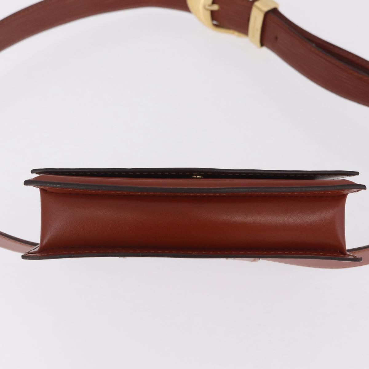 LOUIS VUITTON Epi Tilsitt Waist bag Brown M52603 LV Auth gh2427A