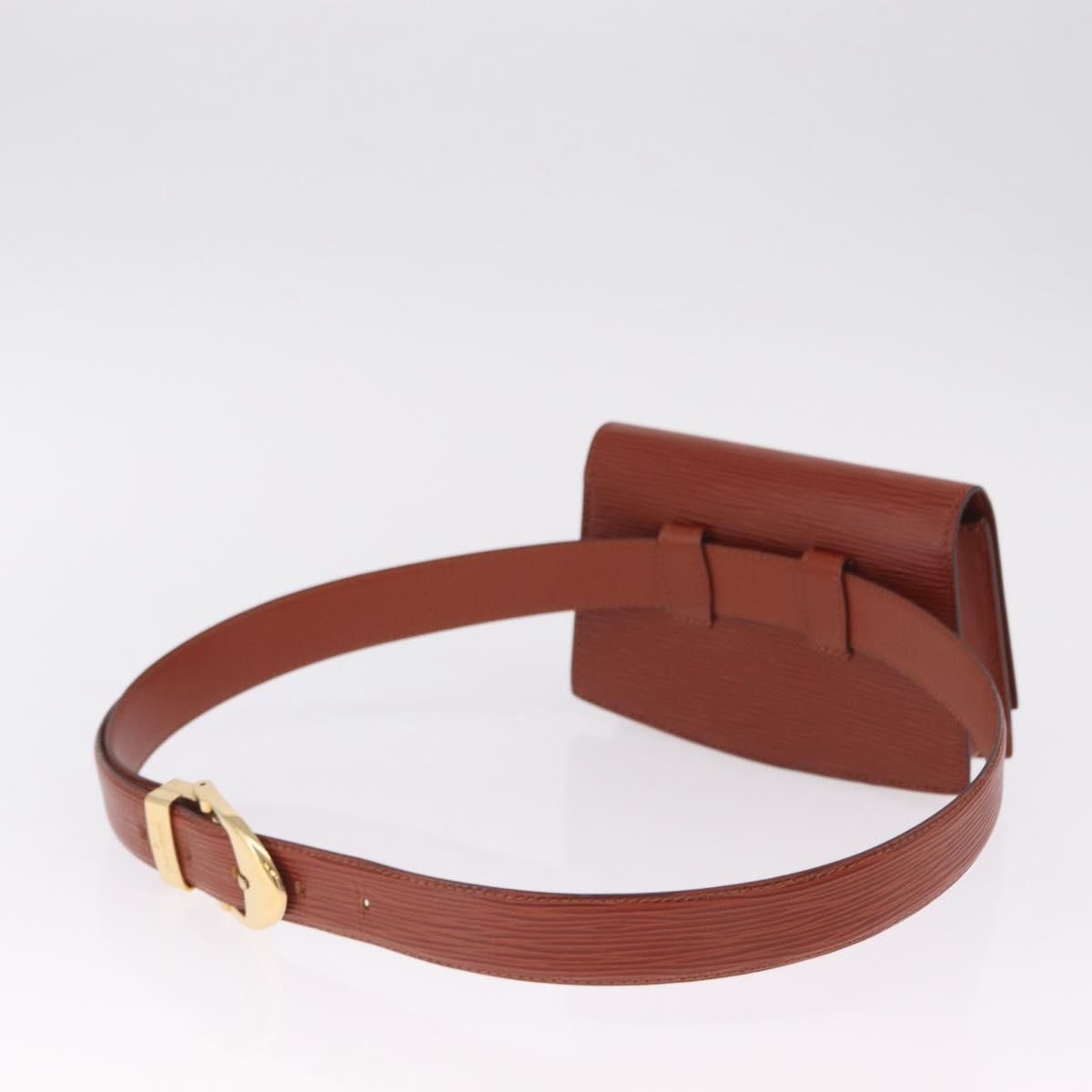 LOUIS VUITTON Epi Tilsitt Waist bag Brown M52603 LV Auth gh2427A