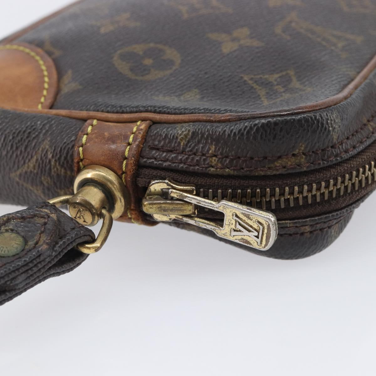 LOUIS VUITTON Monogram Marly Dragonne PM Clutch Bag M51827 LV Auth gh2445