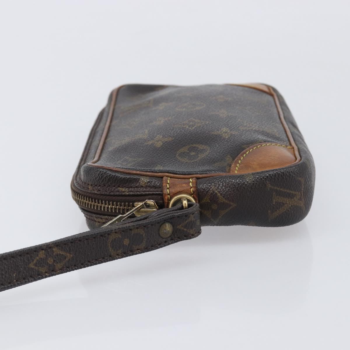 LOUIS VUITTON Monogram Marly Dragonne PM Clutch Bag M51827 LV Auth gh2445
