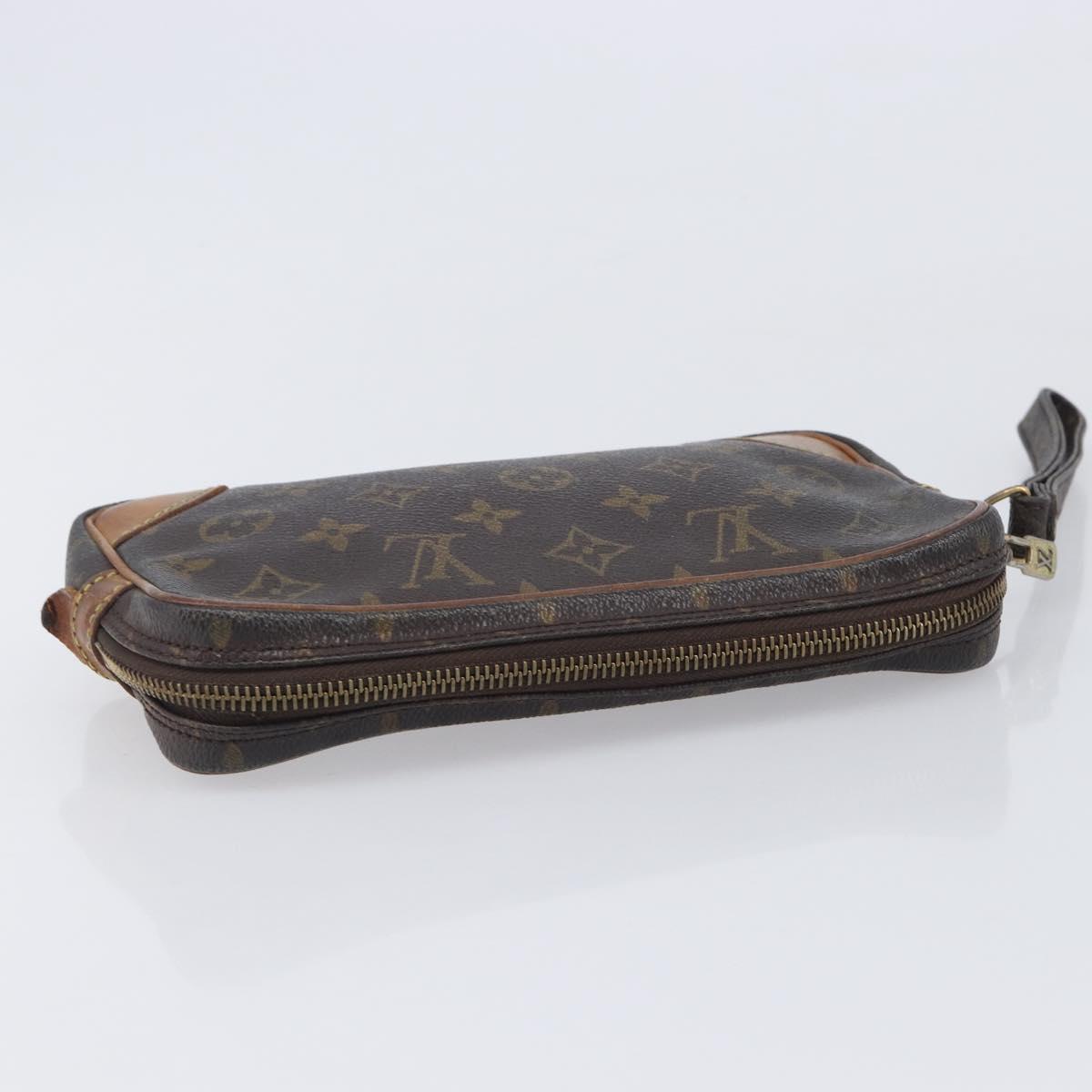 LOUIS VUITTON Monogram Marly Dragonne PM Clutch Bag M51827 LV Auth gh2445