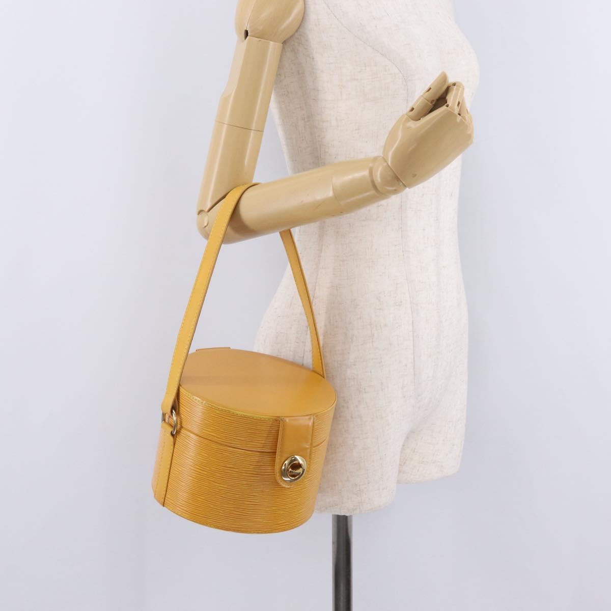 LOUIS VUITTON Epi Shoulder Bag Yellow LV Auth gh2453V