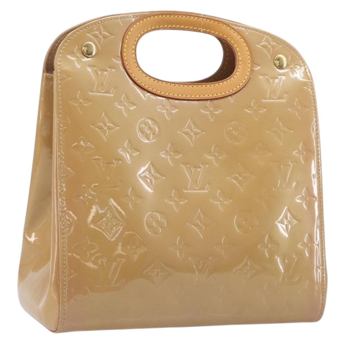 LOUIS VUITTON Monogram Vernis Maple drive Hand Bag Noisette M91376 Auth gh2464V