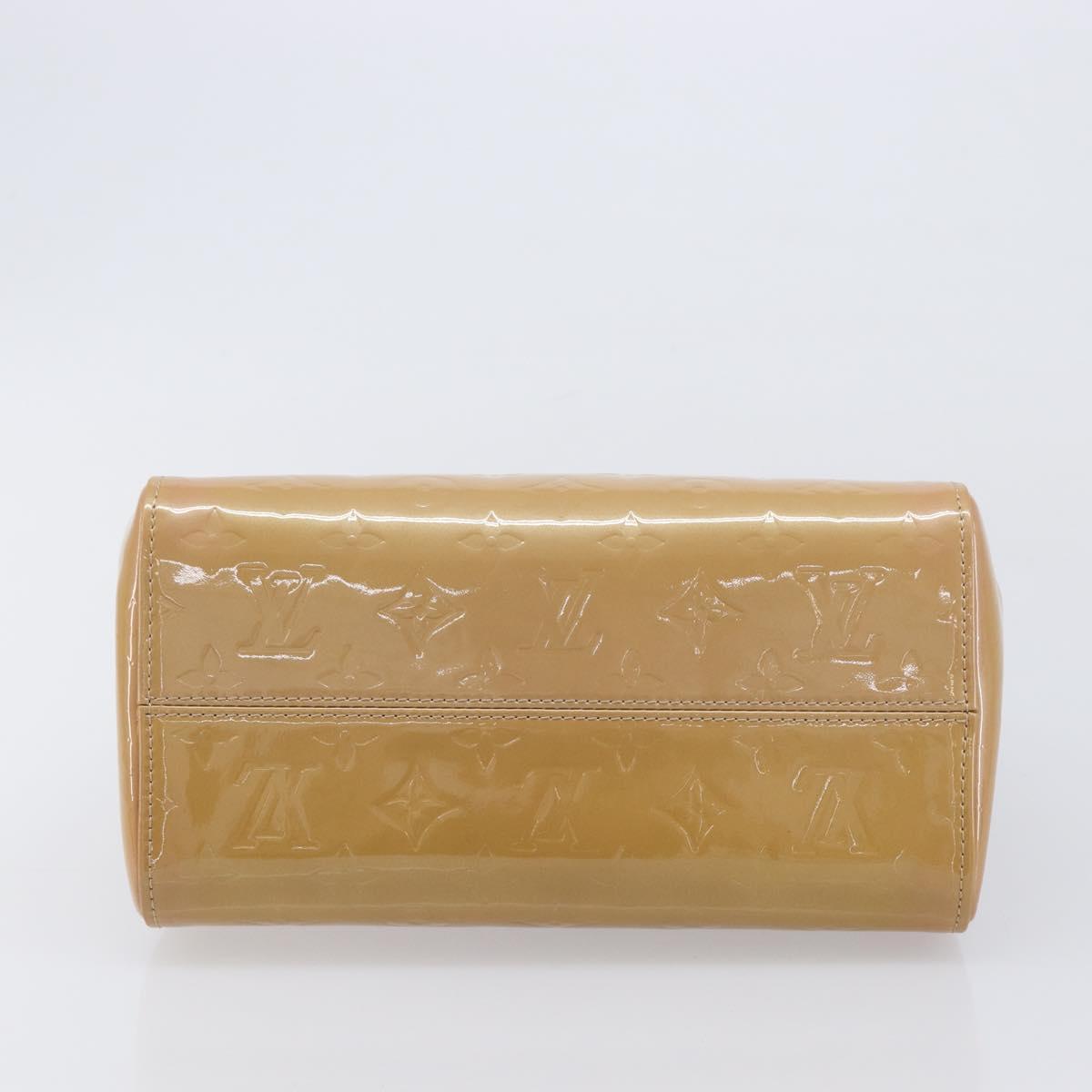 LOUIS VUITTON Monogram Vernis Maple drive Hand Bag Noisette M91376 Auth gh2464V