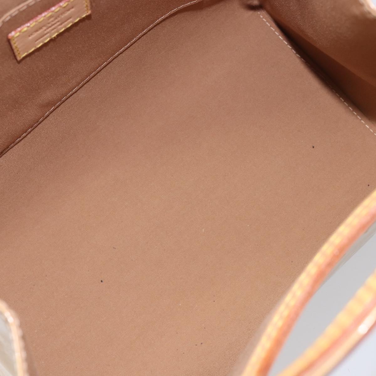 LOUIS VUITTON Monogram Vernis Maple drive Hand Bag Noisette M91376 Auth gh2464V