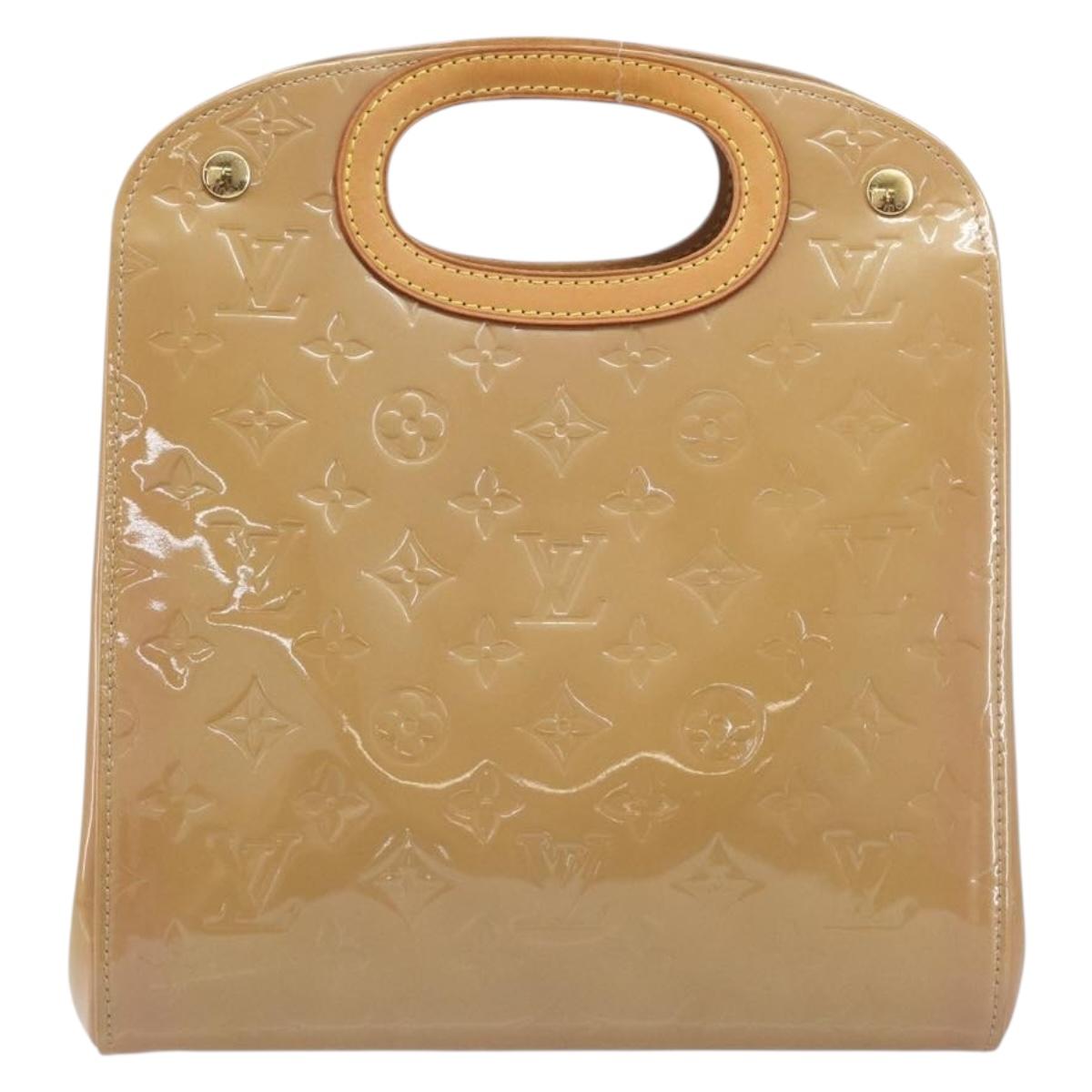 LOUIS VUITTON Monogram Vernis Maple drive Hand Bag Noisette M91376 Auth gh2464V