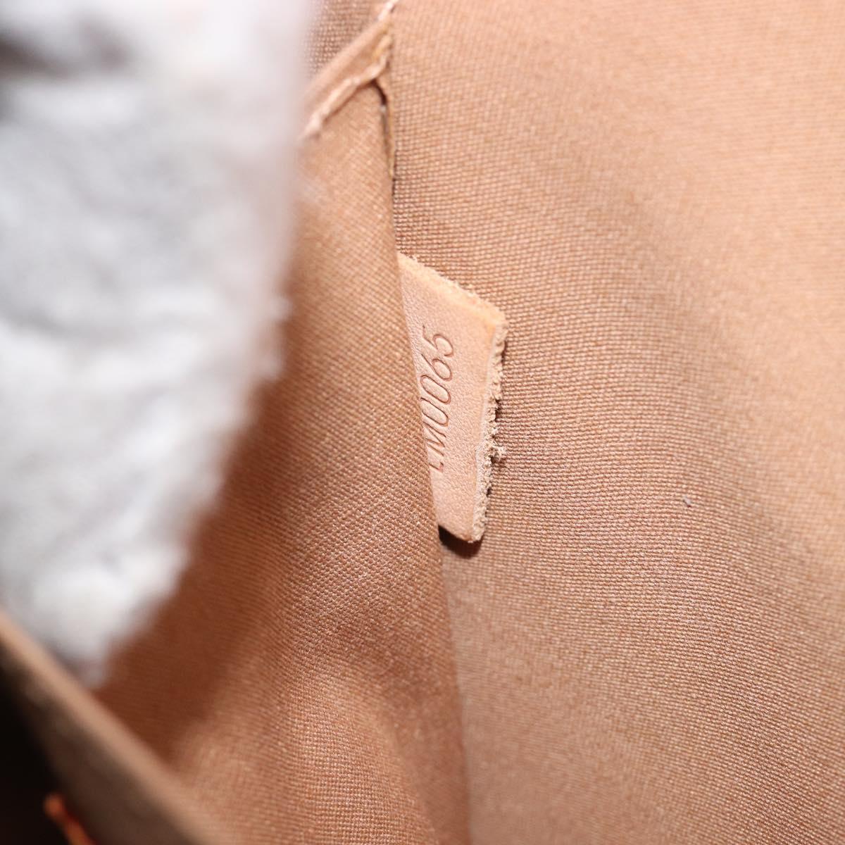 LOUIS VUITTON Monogram Vernis Maple drive Hand Bag Noisette M91376 Auth gh2464V