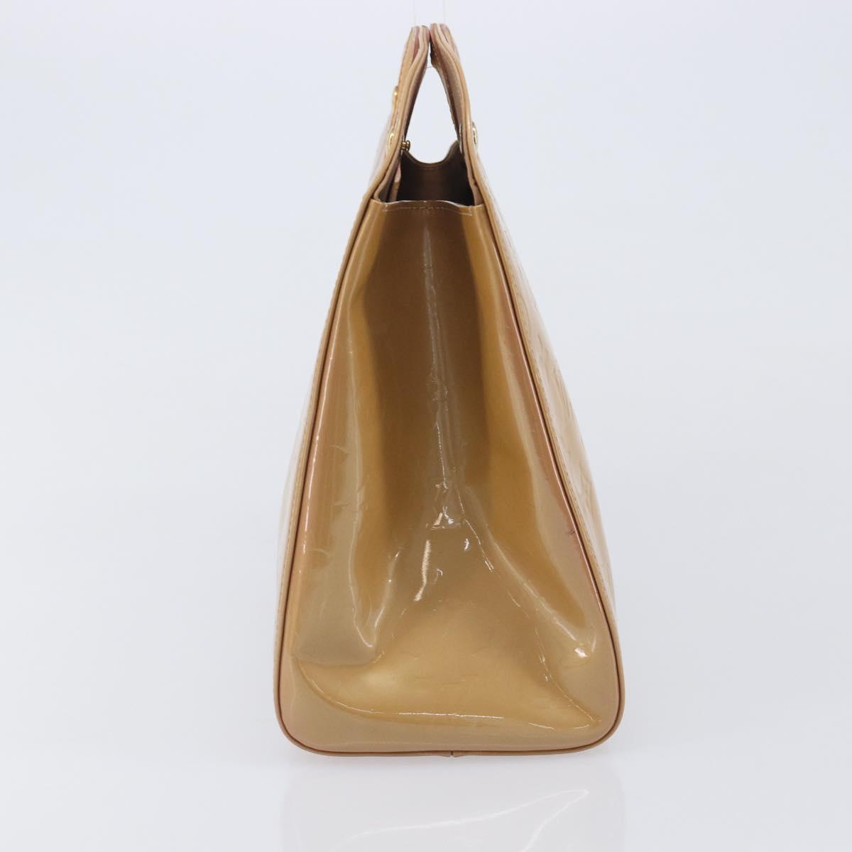 LOUIS VUITTON Monogram Vernis Maple drive Hand Bag Noisette M91376 Auth gh2464V