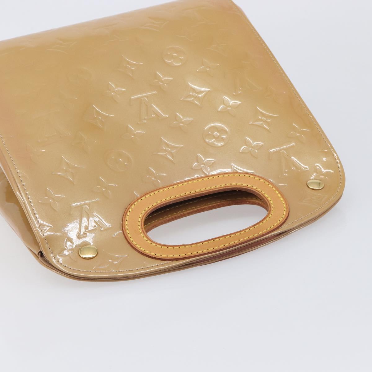 LOUIS VUITTON Monogram Vernis Maple drive Hand Bag Noisette M91376 Auth gh2464V