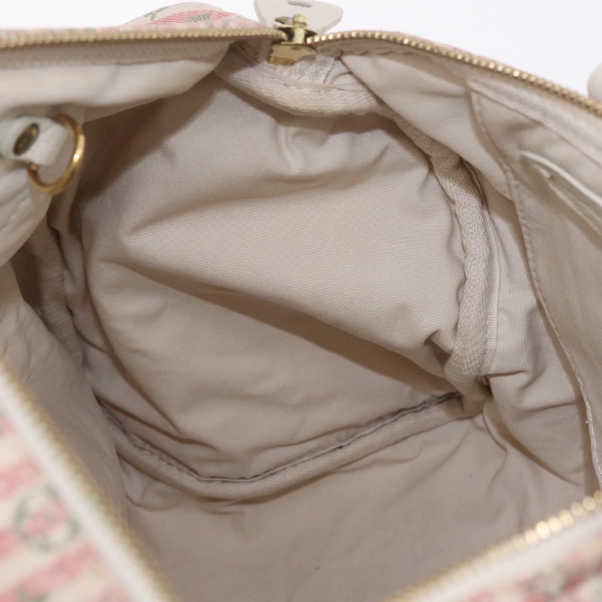 LOUIS VUITTON Monogram Mini Lin Croisette Speedy 30 Bag Pink M95501 Auth gh2476