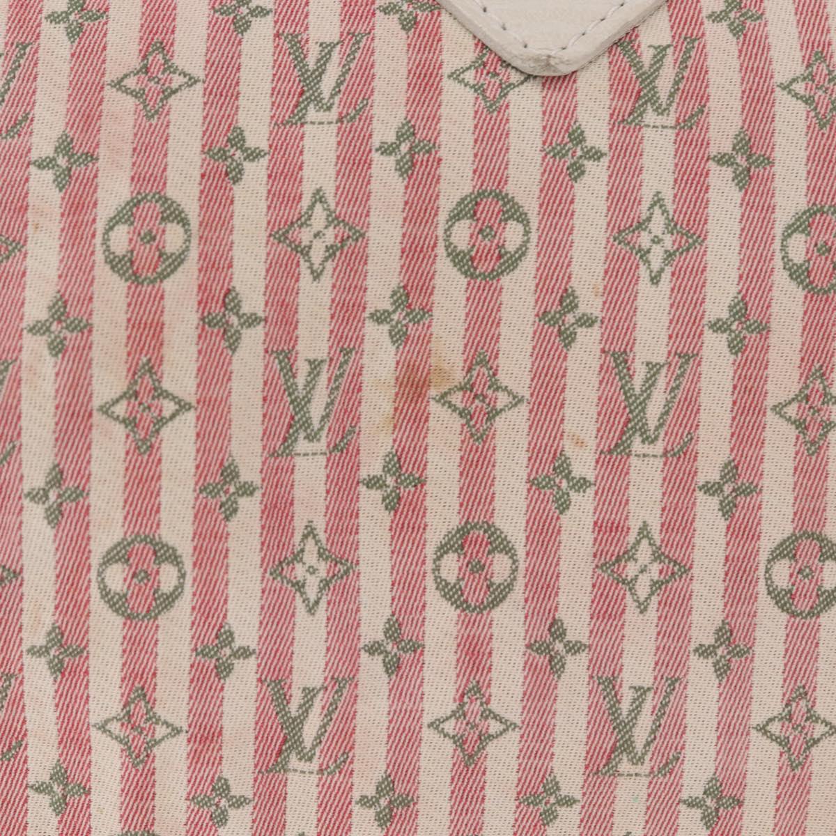 LOUIS VUITTON Monogram Mini Lin Croisette Speedy 30 Bag Pink M95501 Auth gh2476