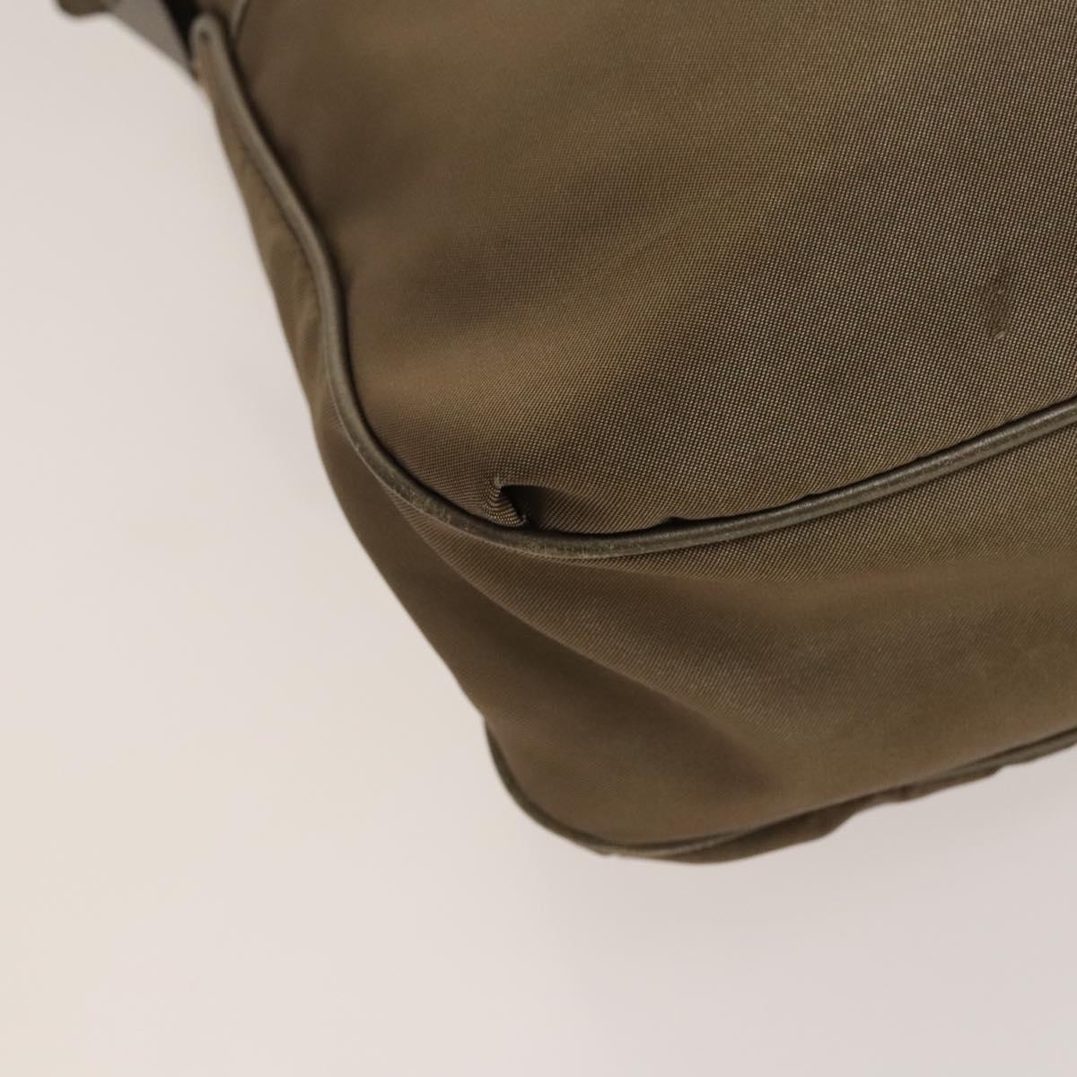 Salvatore Ferragamo Tote Bag Nylon 2way Beige Silver Auth gh287