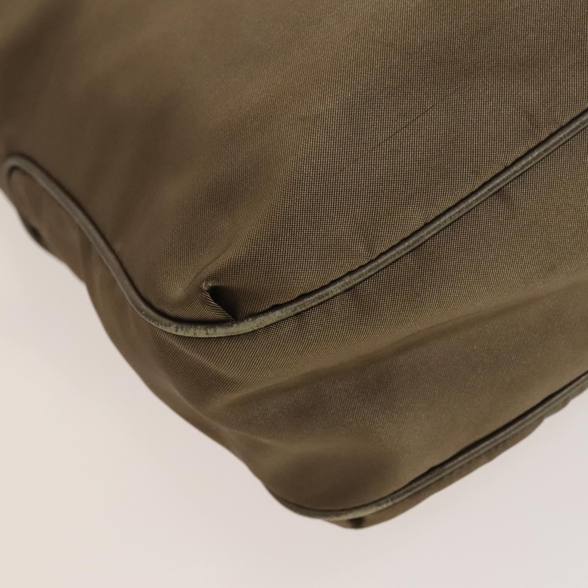 Salvatore Ferragamo Tote Bag Nylon 2way Beige Silver Auth gh287