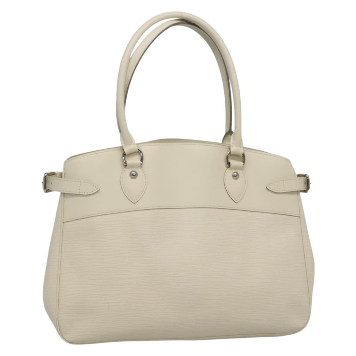 LOUIS VUITTON Epi Passy GM Hand Bag White Yvoire M5926J LV Auth gh306