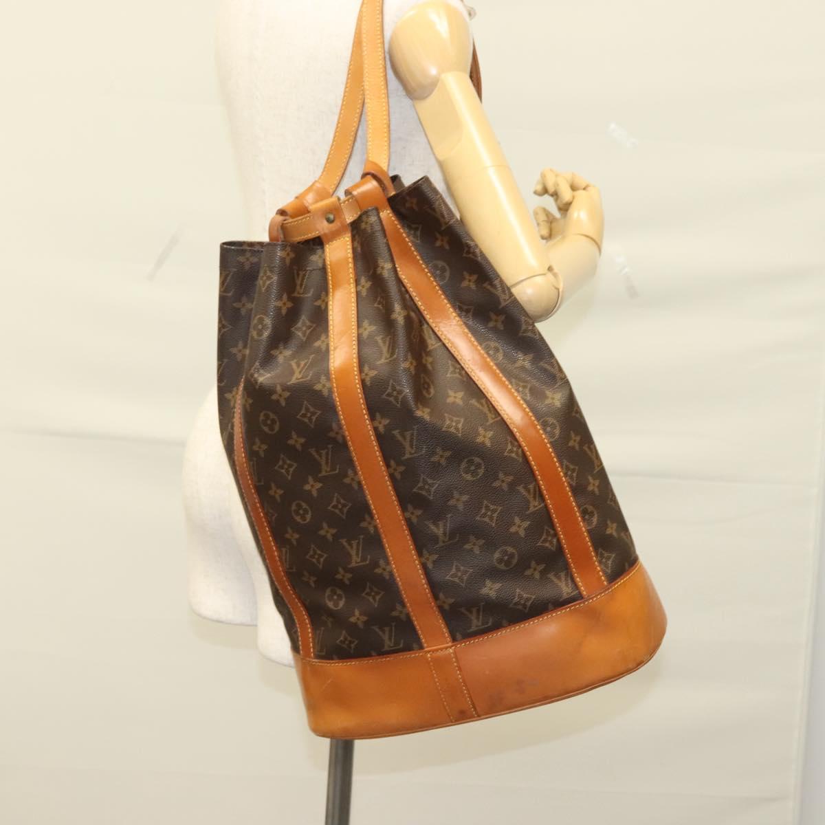 LOUIS VUITTON Monogram Randonnee GM Shoulder Bag M42244 LV Auth gh320