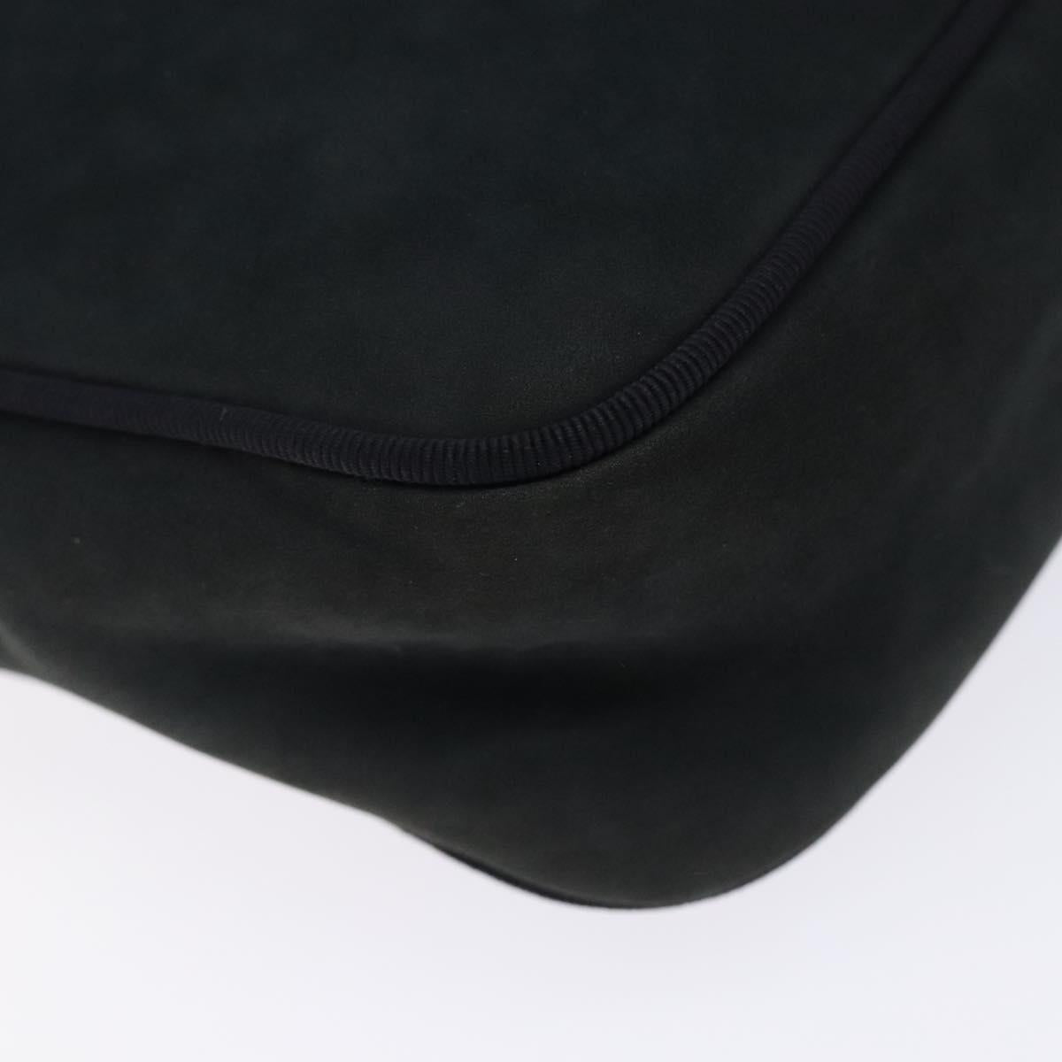 Salvatore Ferragamo Vala Shoulder Bag Suede Navy Gold Auth gh351