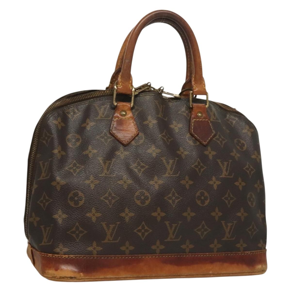 LOUIS VUITTON Monogram Alma Hand Bag M51130 LV Auth gh352