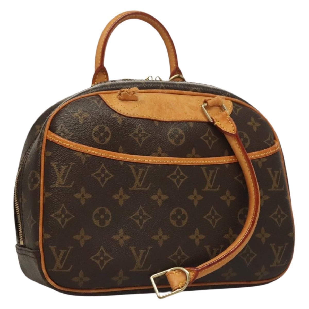 LOUIS VUITTON Monogram Trouville Hand Bag M42228 LV Auth gh365
