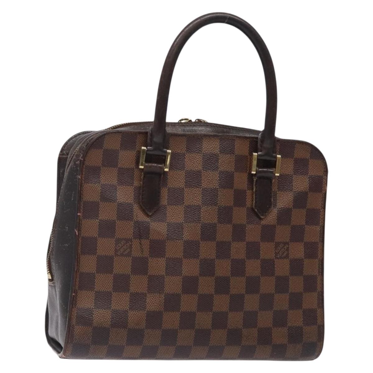 LOUIS VUITTON Damier Ebene Triana Hand Bag N51155 LV Auth gh371
