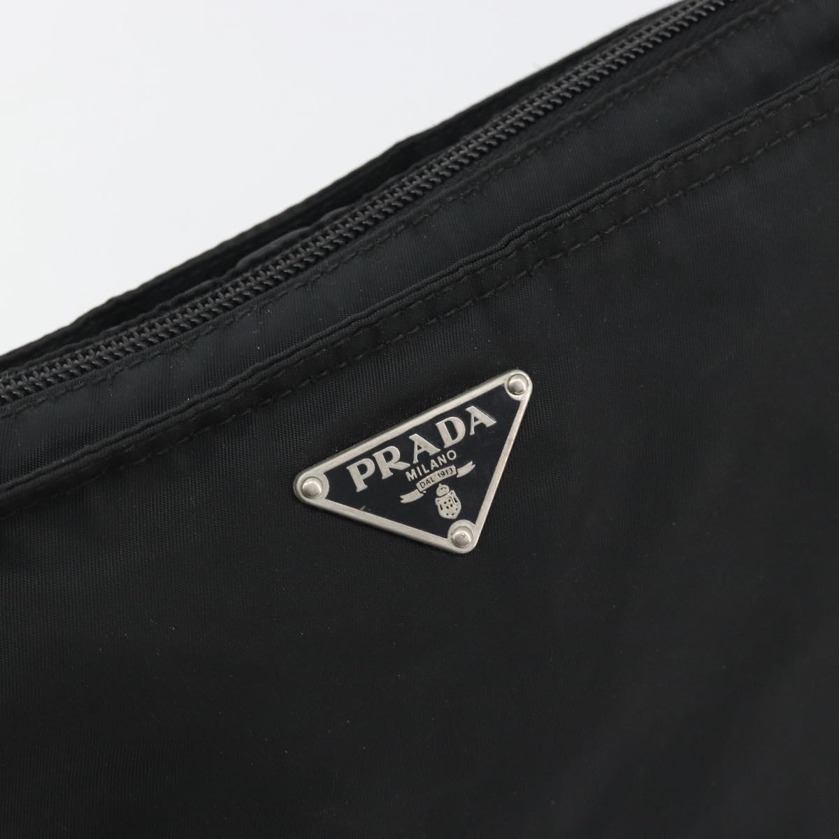 PRADA Shoulder Bag Nylon Black Auth gh414