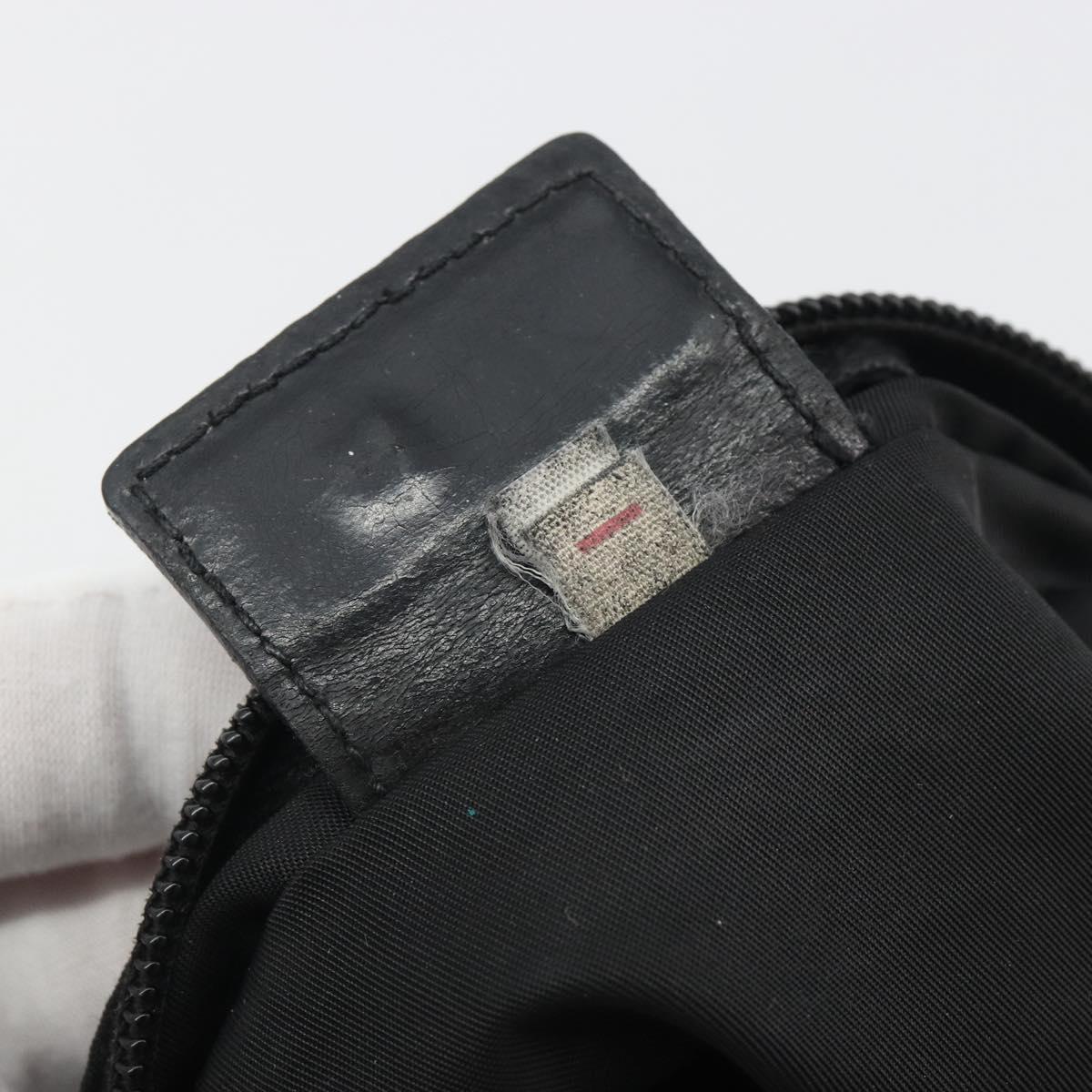 PRADA Shoulder Bag Nylon Black Auth gh414
