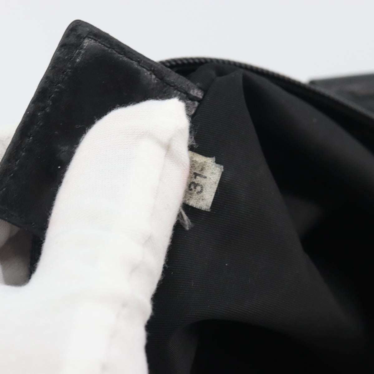 PRADA Shoulder Bag Nylon Black Auth gh414