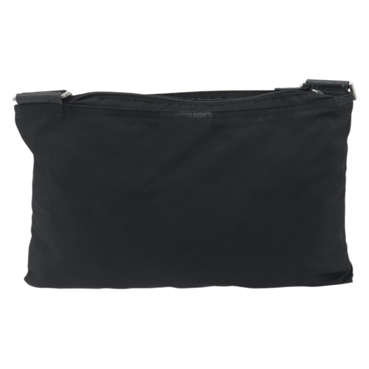 PRADA Shoulder Bag Nylon Black Auth gh414