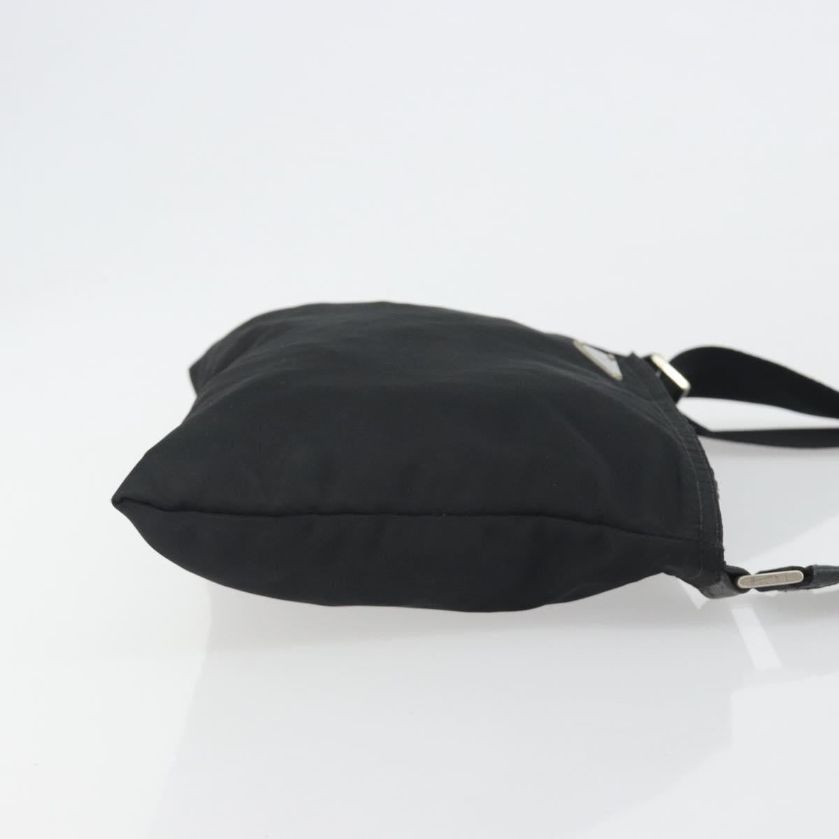 PRADA Shoulder Bag Nylon Black Auth gh414