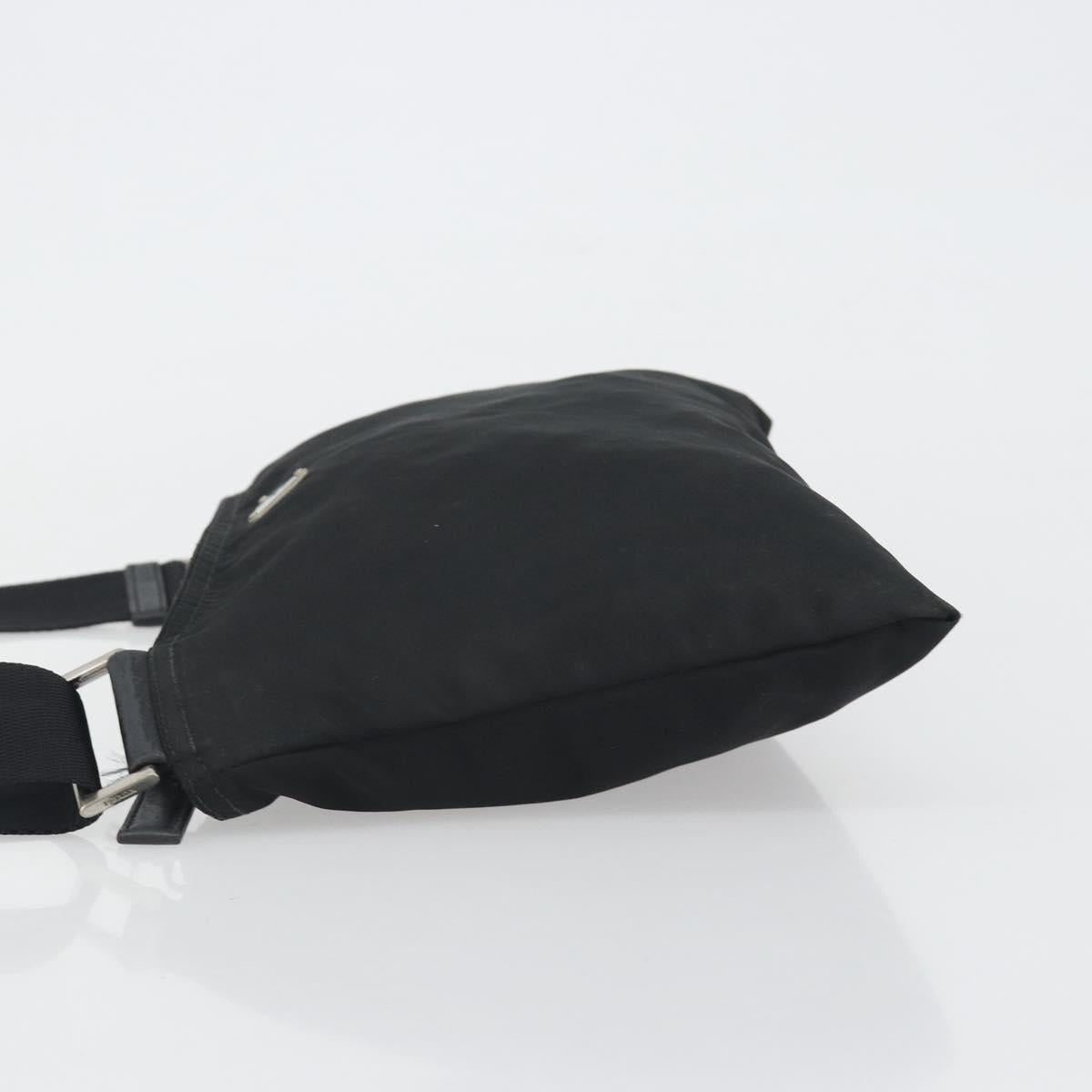 PRADA Shoulder Bag Nylon Black Auth gh414