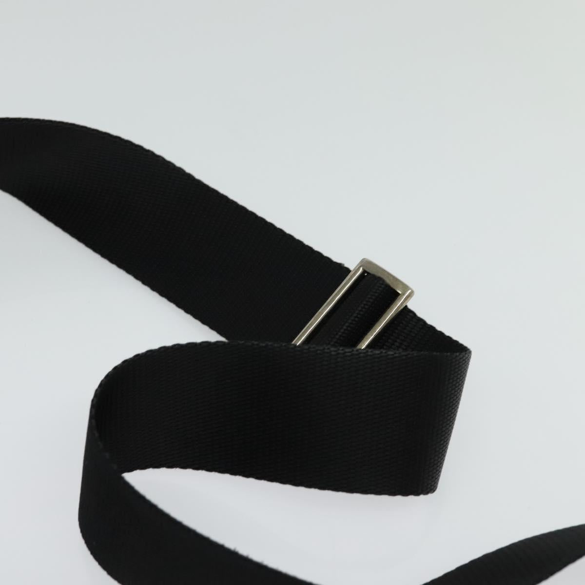 PRADA Shoulder Bag Nylon Black Auth gh414