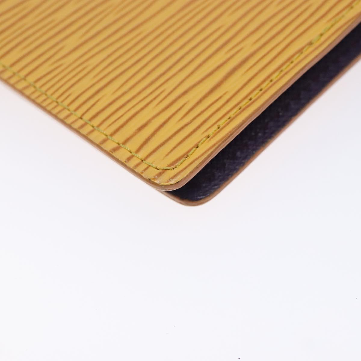 LOUIS VUITTON Epi Agenda PM Day Planner Cover Yellow R20059 LV Auth gh439