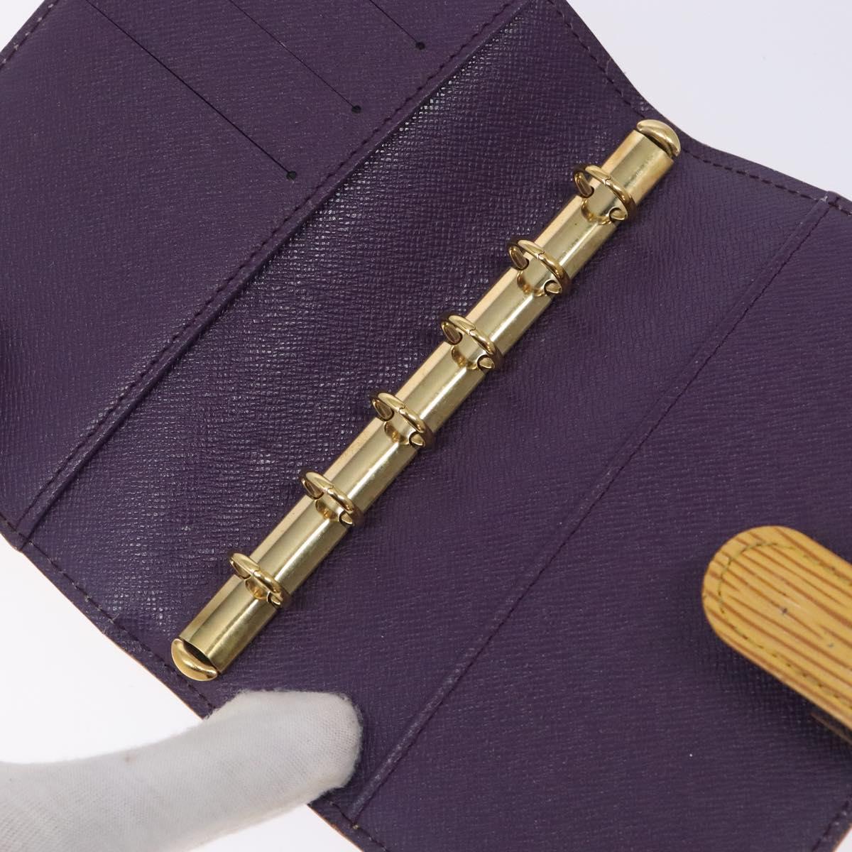 LOUIS VUITTON Epi Agenda PM Day Planner Cover Yellow R20059 LV Auth gh439