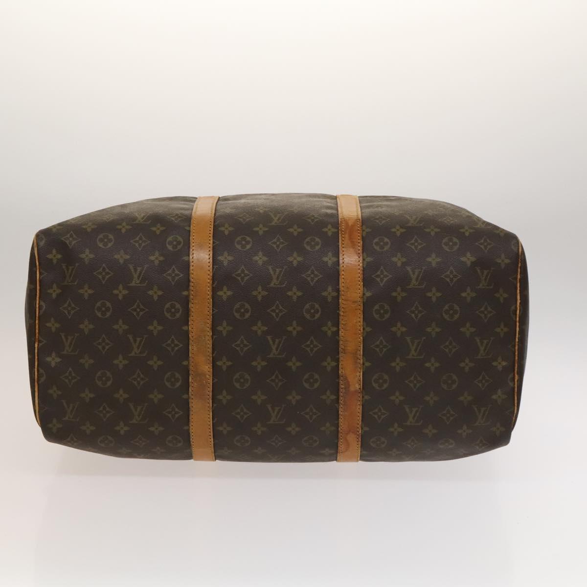 LOUIS VUITTON Monogram Sac Spool 55 Boston Bag M41622 LV Auth gh445