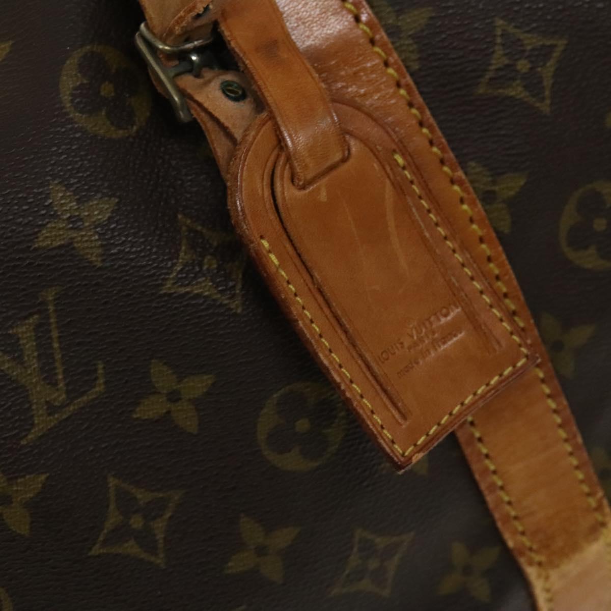 LOUIS VUITTON Monogram Sac Spool 55 Boston Bag M41622 LV Auth gh445