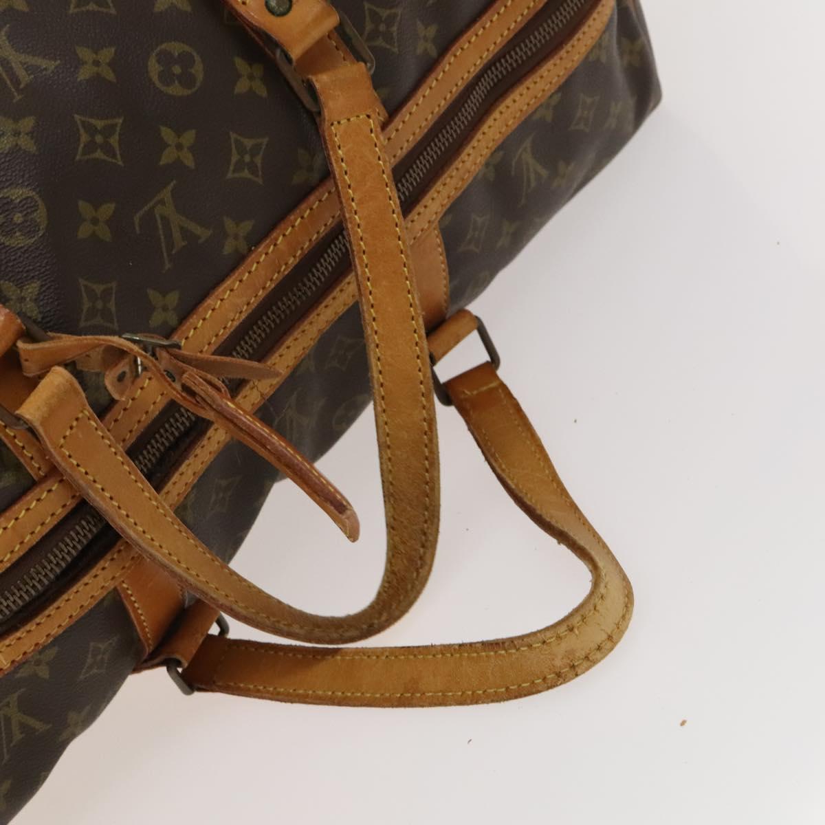 LOUIS VUITTON Monogram Sac Spool 55 Boston Bag M41622 LV Auth gh445