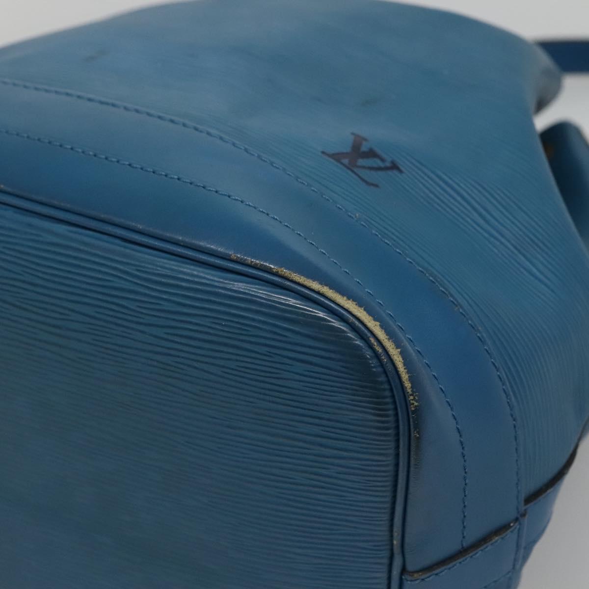 LOUIS VUITTON Epi Noe Shoulder Bag Toledo Blue M44005 LV Auth gh458