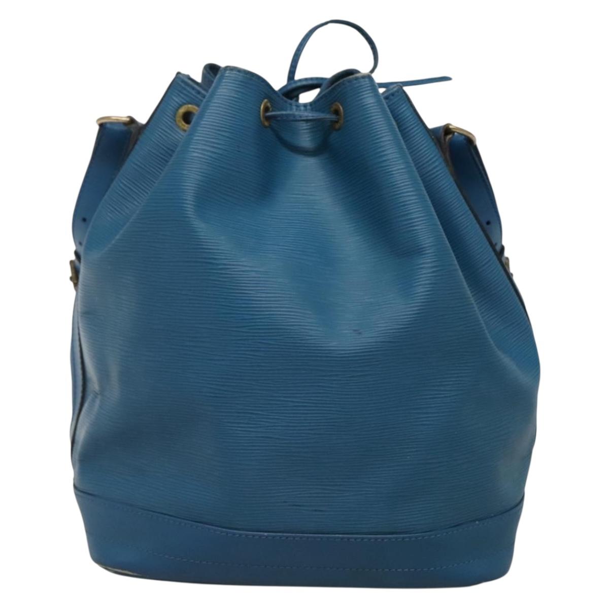 LOUIS VUITTON Epi Noe Shoulder Bag Toledo Blue M44005 LV Auth gh458