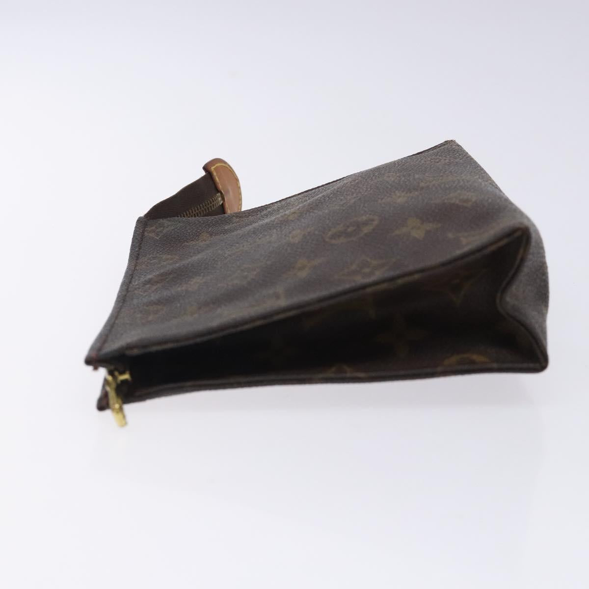 LOUIS VUITTON Monogram Poche Toilette 19 Pouch M47544 LV Auth gh466