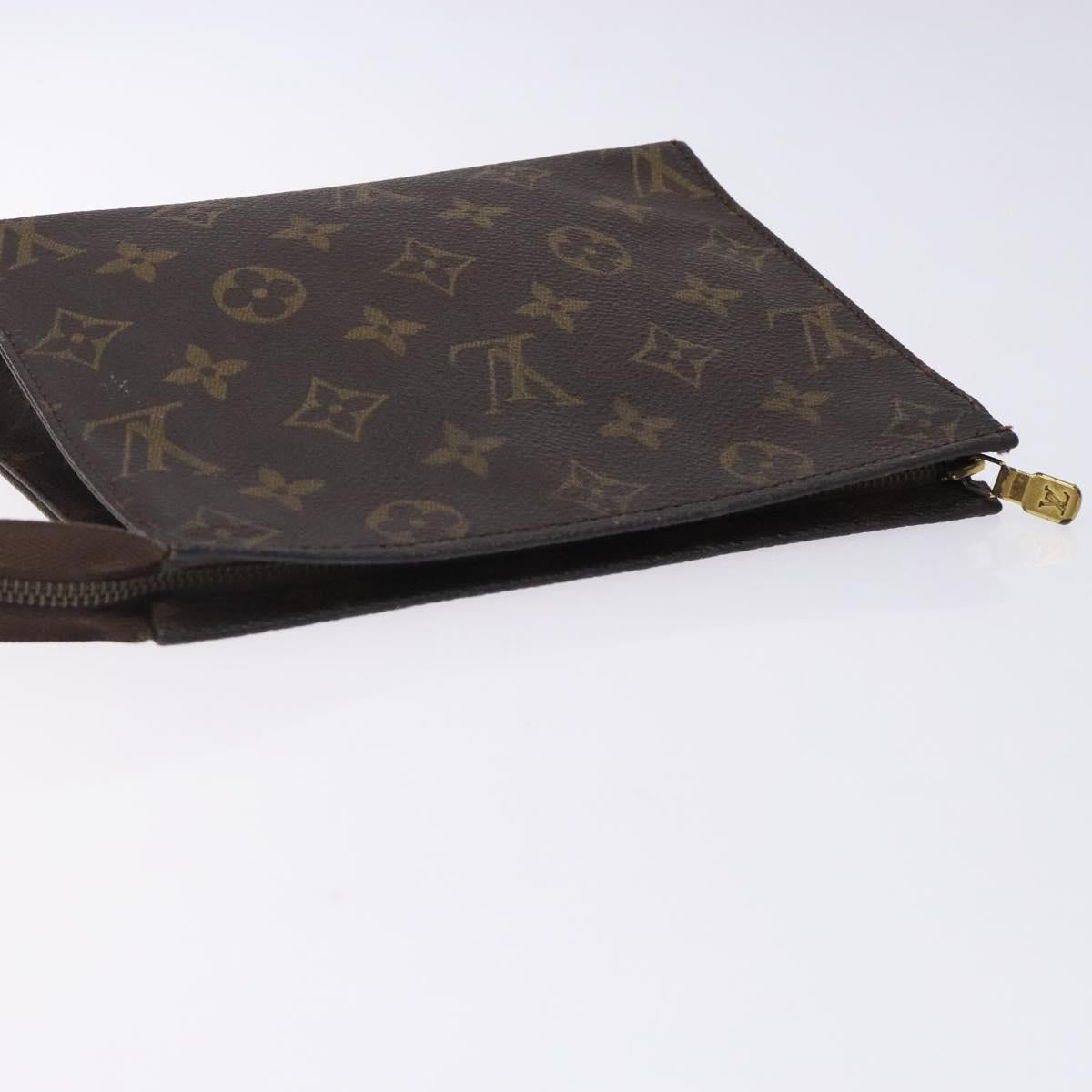 LOUIS VUITTON Monogram Poche Toilette 19 Pouch M47544 LV Auth gh466