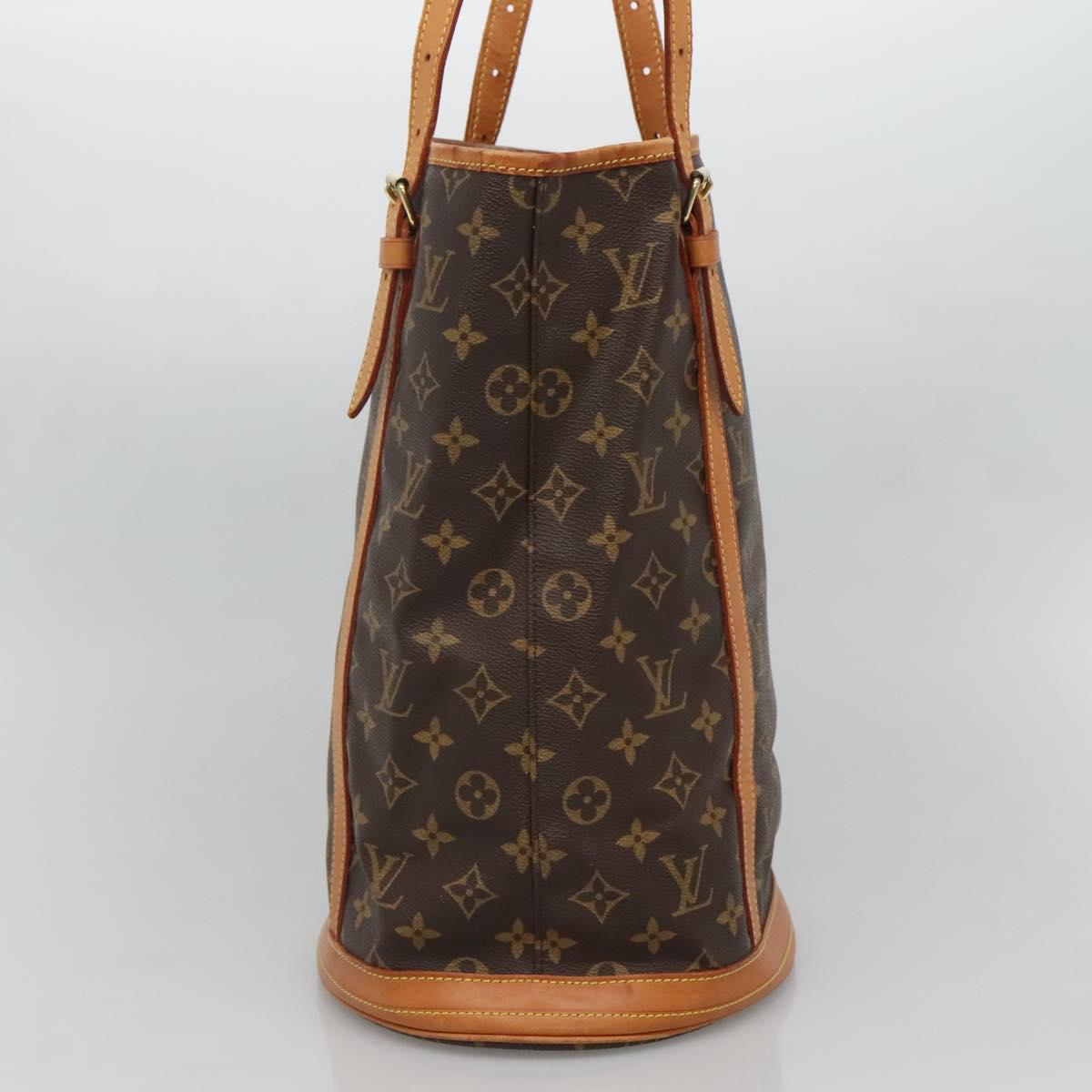 LOUIS VUITTON Monogram Bucket GM Shoulder Bag M42236 LV Auth gh479
