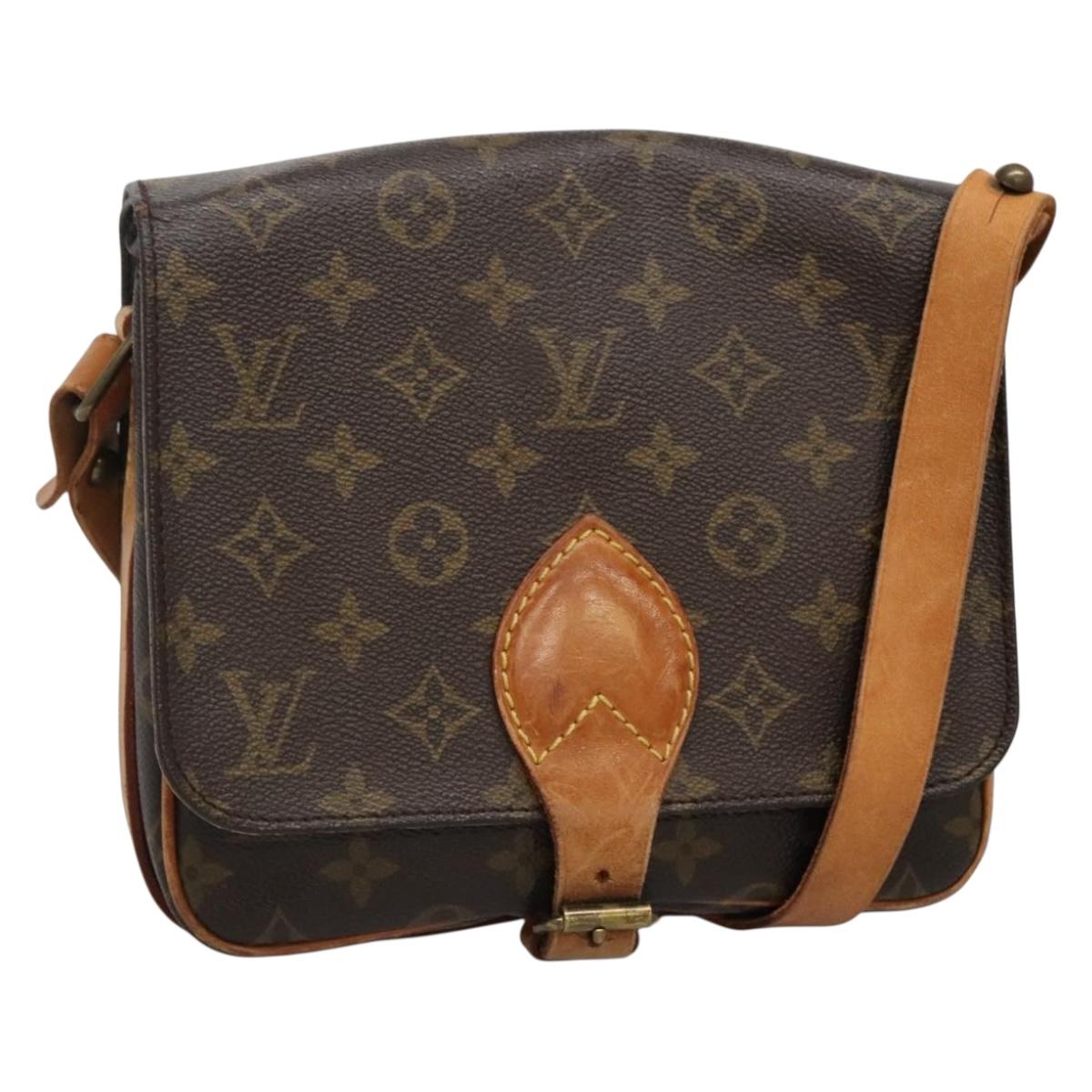 LOUIS VUITTON Monogram Cartesier MM Shoulder Bag M51253 LV Auth gh492