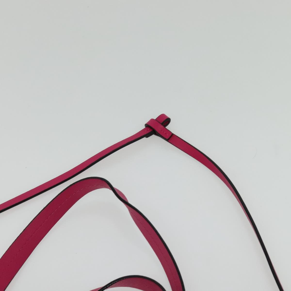 MARNI Tote Bag Leather Pink Auth gh503