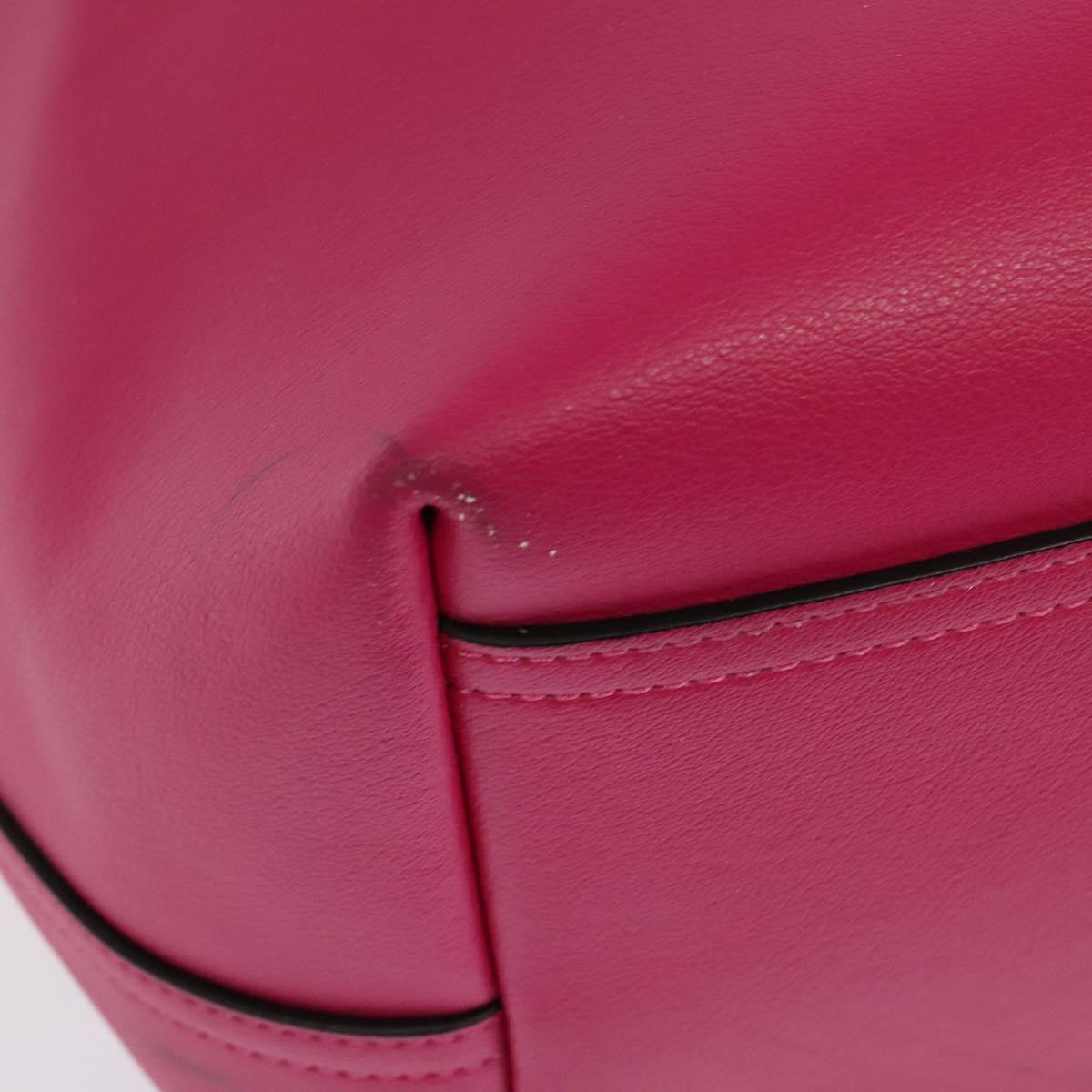 MARNI Tote Bag Leather Pink Auth gh503