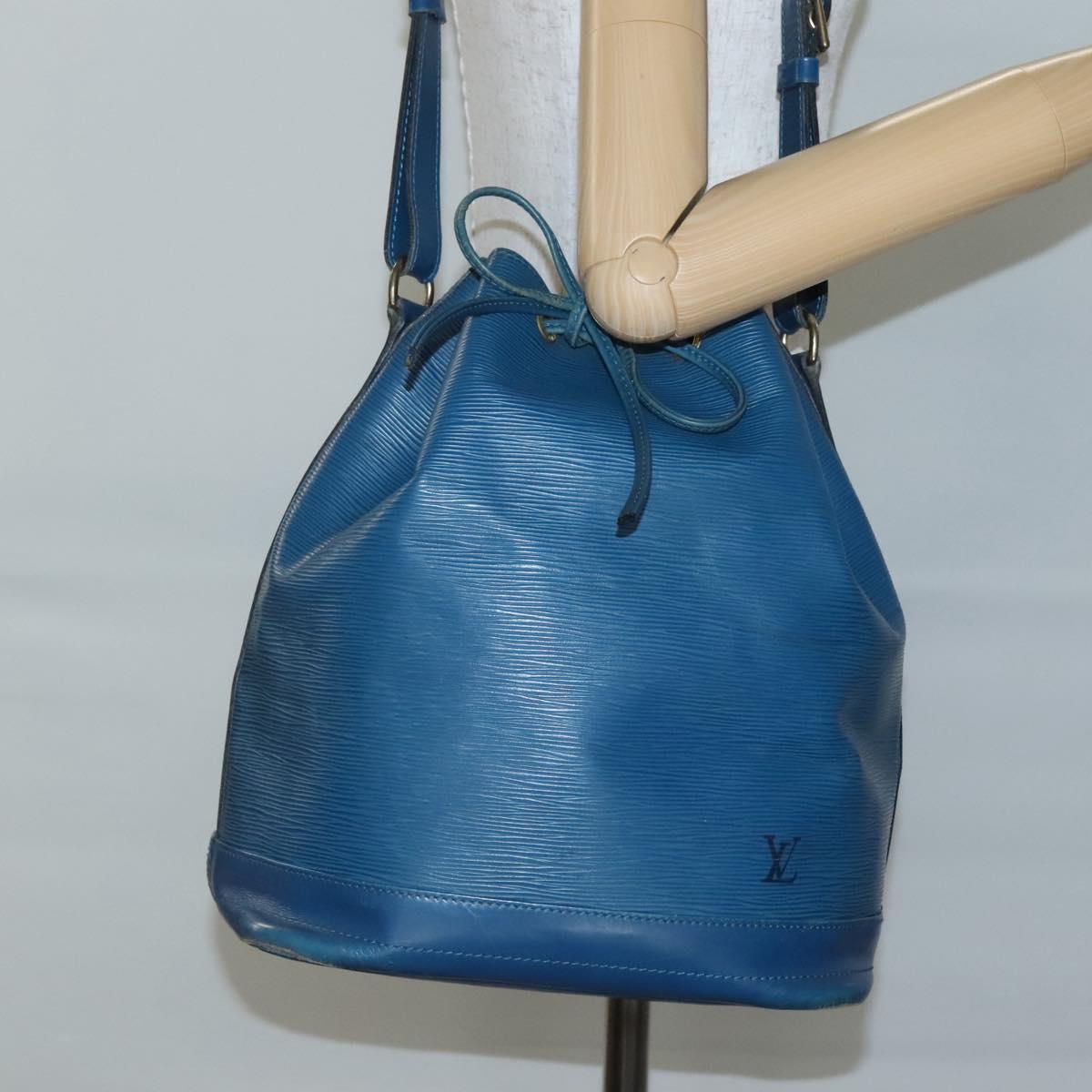 LOUIS VUITTON Epi Noe Shoulder Bag Toledo Blue M44005 LV Auth gh528