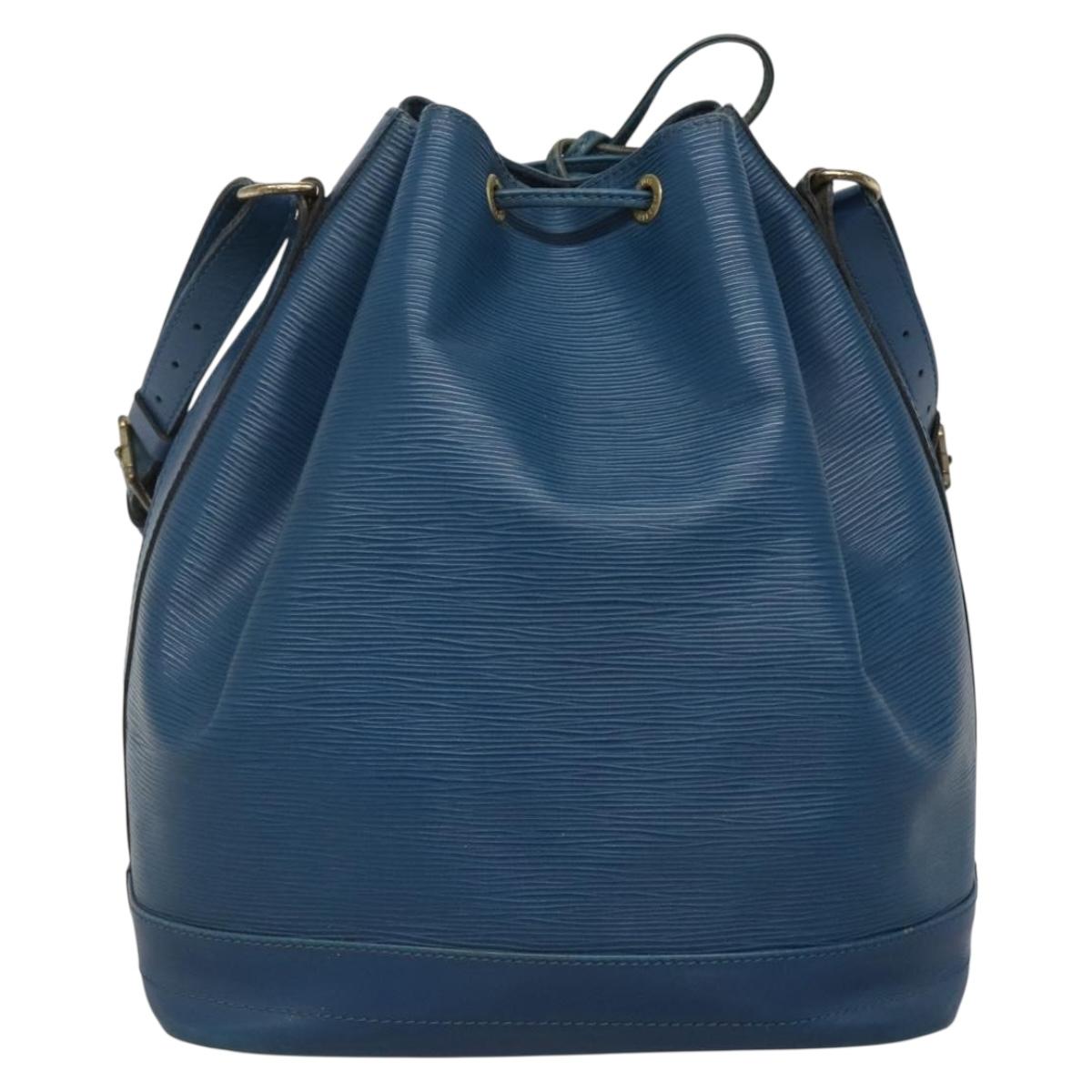 LOUIS VUITTON Epi Noe Shoulder Bag Toledo Blue M44005 LV Auth gh528