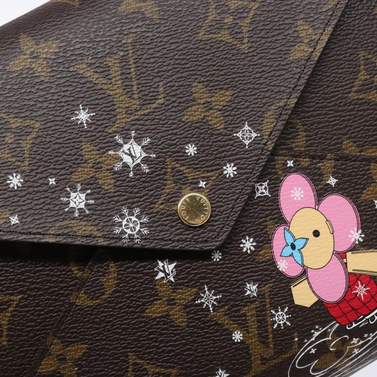 LOUIS VUITTON Monogram Christmas 2023 Only Pochette Kirigami M82655 Auth gh548
